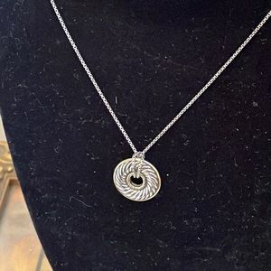 David Yurman 18 K Sterling Cable Necklace